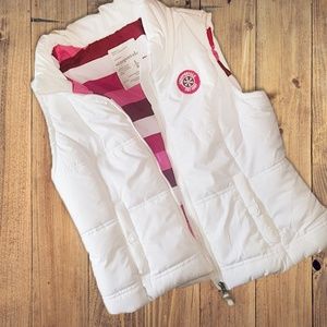 Aeropostale White Puffy Vest